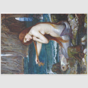 Mermaid, John William Waterhouse Tissue Paper