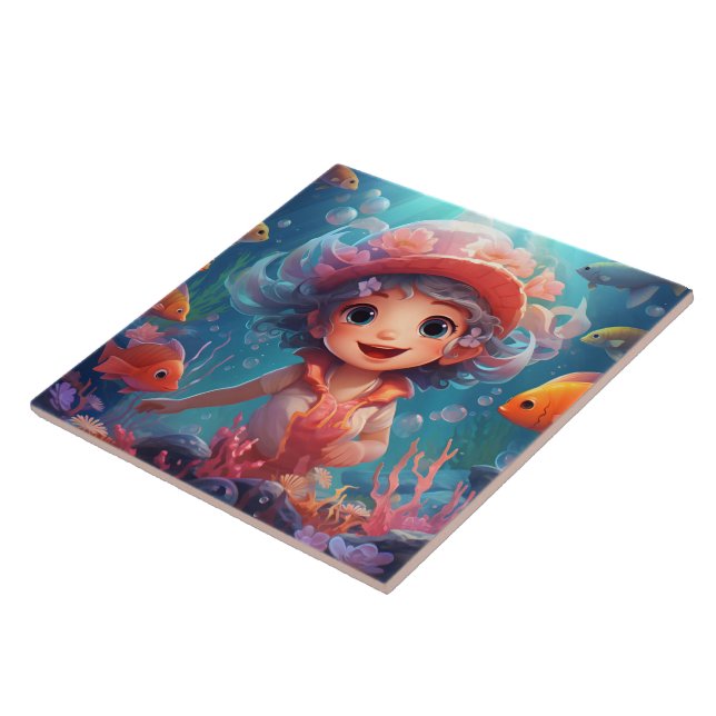 Mermaid  Keep or design your own Tile (Side)