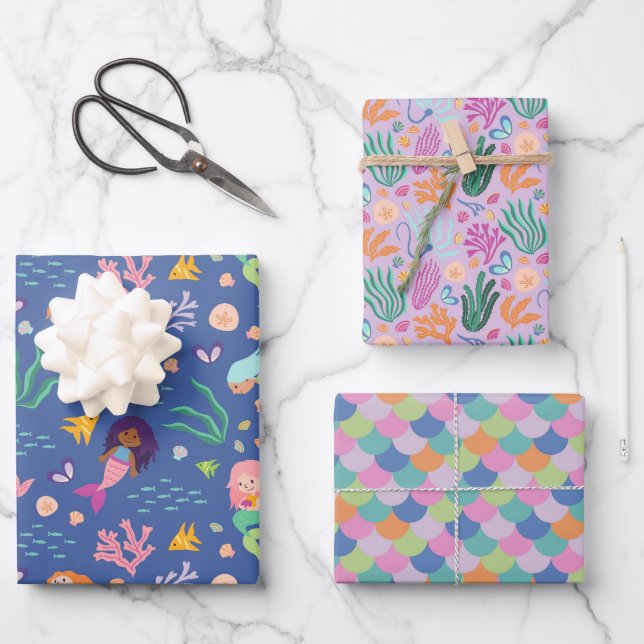 Mermaid Kelp Wrapping Paper (Front)
