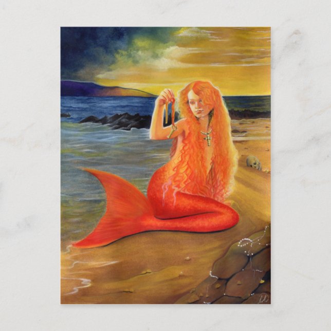 Mermaid Key Sunset Postcard (Front)