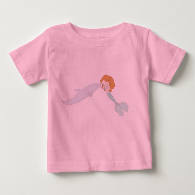 Mermaid Kisses Baby T-Shirt (Front)