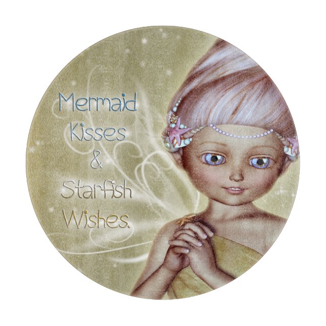 Mermaid Kisses Cutting Board (Front)