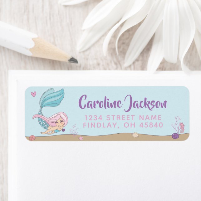 Mermaid Kisses Starfish Wishes Birthday (Insitu)