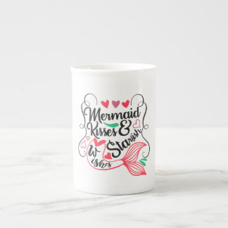 Mermaid Kisses Starfish Wishes Bone China Mug