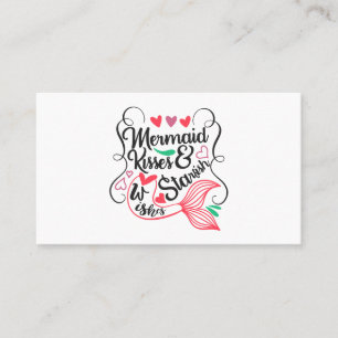 Mermaid Kisses Starfish Wishes Business Card