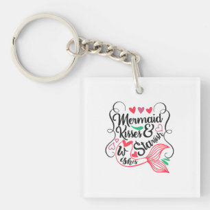 Mermaid Kisses Starfish Wishes Key Ring