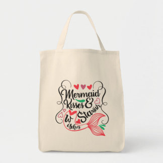Mermaid Kisses Starfish Wishes Tote Bag