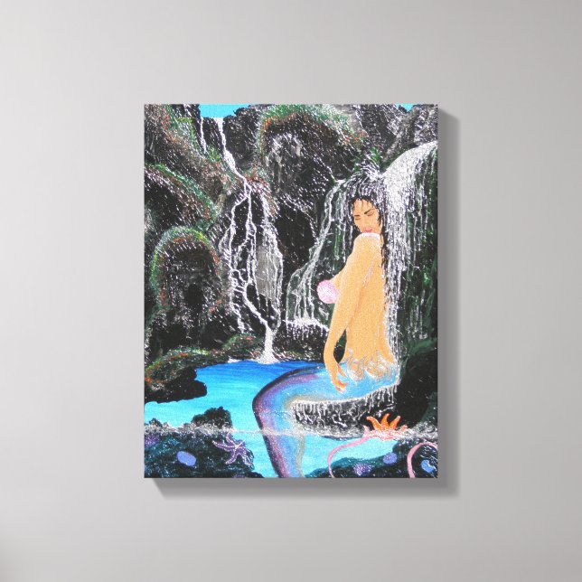 Mermaid lagoon canvas print (Front)