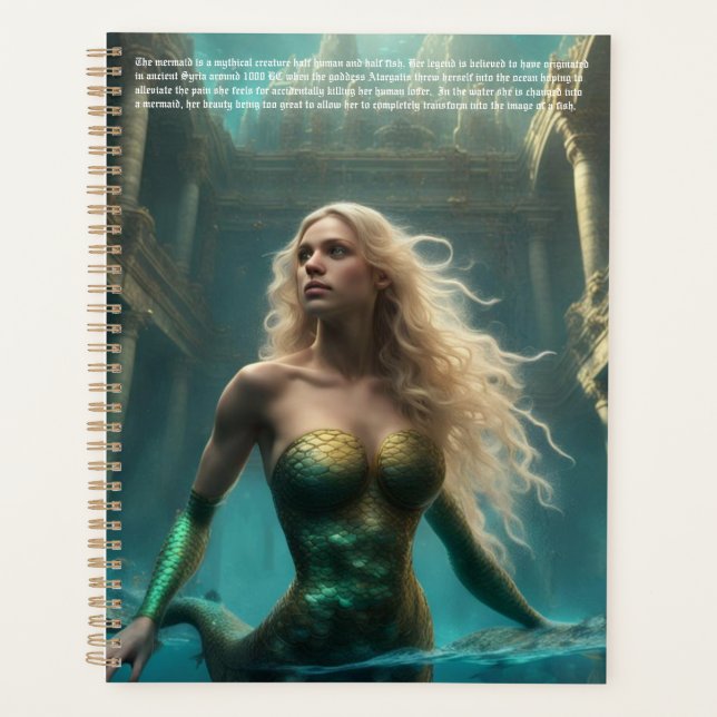 Mermaid Legend Calendar Planner (Front)