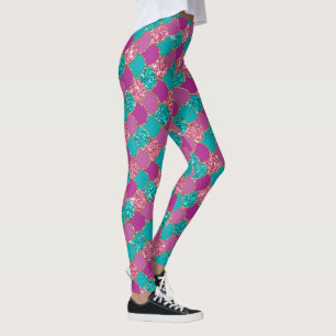Mermaid Leggings - Glitter Yoga & Boating Pants