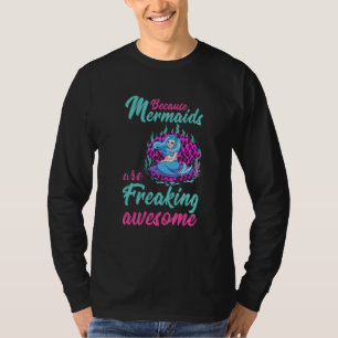 Mermaid Leopard Aqua Clamshell Freaking Awesome Se T-Shirt