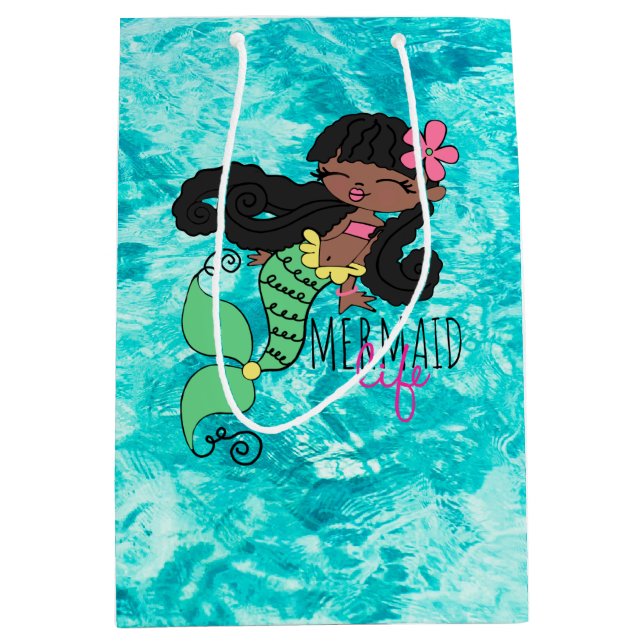 Mermaid Life AA - Medium Gift Bag (Front)