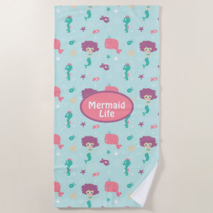 Mermaid Life Beach Towel