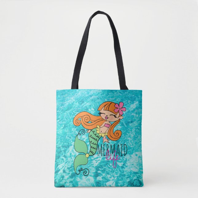Mermaid Life RH Tote Bag (Front)