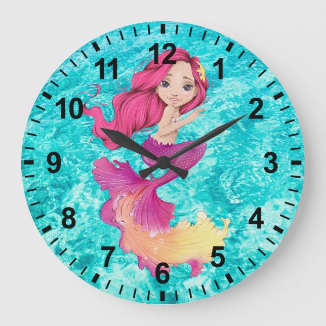 Mermaid Life Wall Clock (Front)