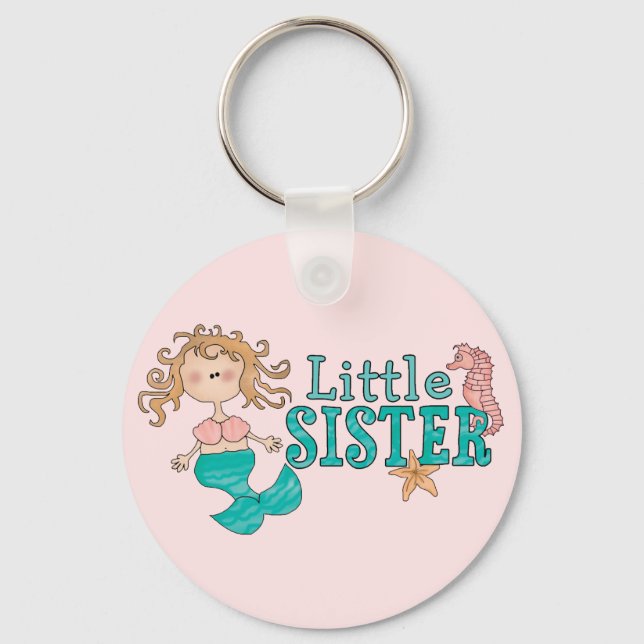 Mermaid Little Sister Key Ring (Front)