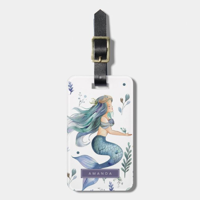 Mermaid Luggage Tags (Front Vertical)