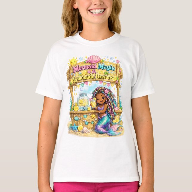 Mermaid Magic & Lemonade Dreams T-Shirt (Front)