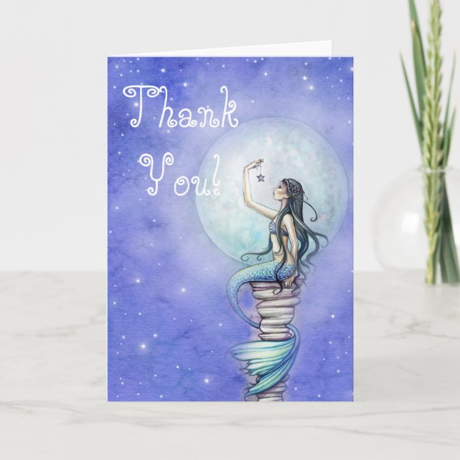 Mermaid Magic Thank You Card (Front)