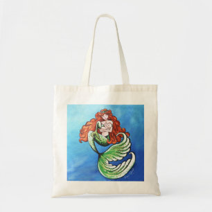 Mermaid Mama in Colour in Ocean Tote Bag