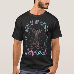 Mermaid Mama Mum Mermaid Birthday Party T-Shirt T-