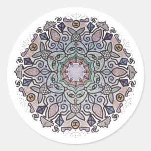 Mermaid Mandala Sticker