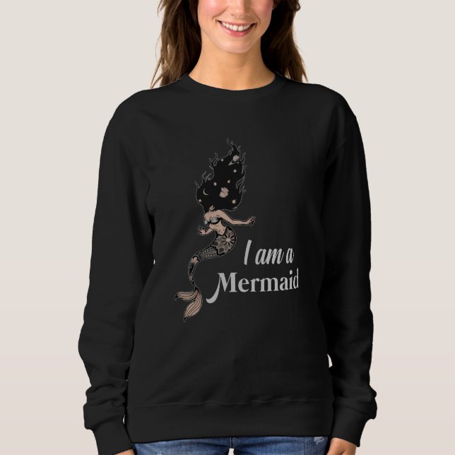 Mermaid Mermaids Sea Girl Birthday Funny Gift Idea Sweatshirt (Front)