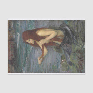 Mermaid / Mermaids Vintage Antique Decoupage Tissue Paper