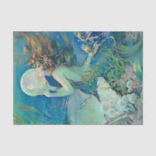 Mermaid / Mermaids Vintage Antique Decoupage Tissue Paper