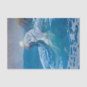 Mermaid / Mermaids Vintage Antique Decoupage Tissue Paper