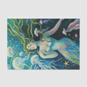 Mermaid / Mermaids Vintage Antique Decoupage Tissue Paper