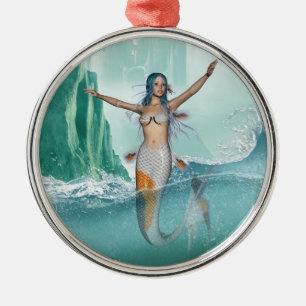 Mermaid Metal Tree Decoration