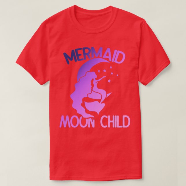Mermaid Moon Child T-Shirt (Design Front)