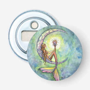 Mermaid Moon Fantasy Art by Molly Harrison Bottle Opener