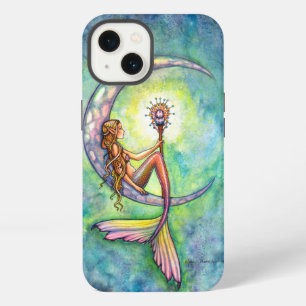 Mermaid Moon Fantasy Art by Molly Harrison iPhone 13 Case