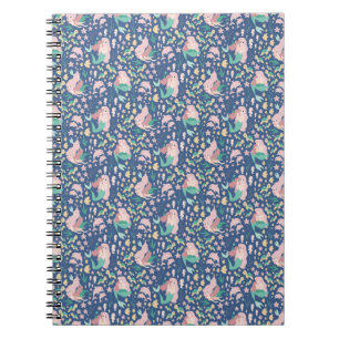 Mermaid Mother Daughter Bonding Ocean Dark Version Notebook