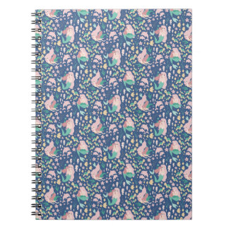 Mermaid Mother Daughter Bonding Ocean Dark Version Notebook
