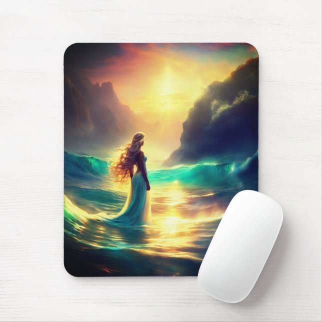 Mermaid Mousepad (With Mouse)