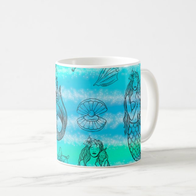 Mermaid Mug (Front Right)