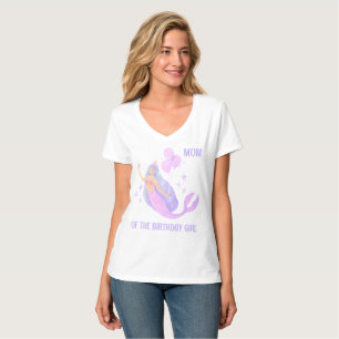 Mermaid Mum Girl 1st Birthday Ocean Party Parent's T-Shirt