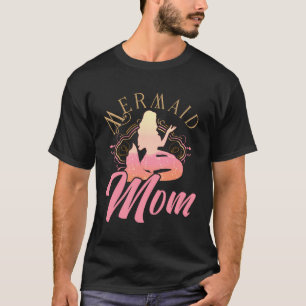 Mermaid Mum Mermaid Birthday Party Family Matching T-Shirt
