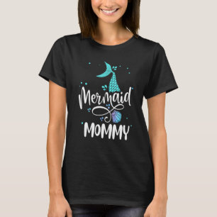 Mermaid Mummy Women Family Matching Party Squad T-Shirt