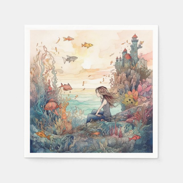 Mermaid Napkin (Front)