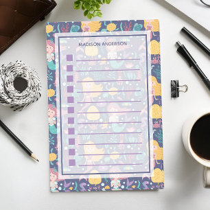 Mermaid Nautical Ocean Sea Creature To Do List Post-it Notes