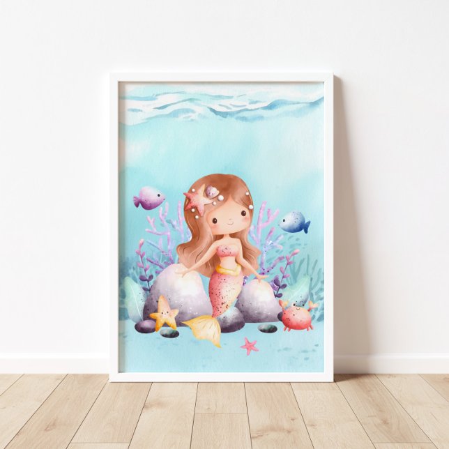 Mermaid Nautical Sea Wall Art (Creator Uploaded)
