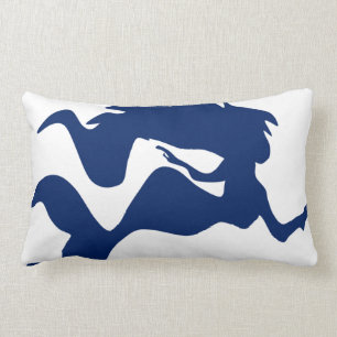 Mermaid Navy Lumbar Cushion