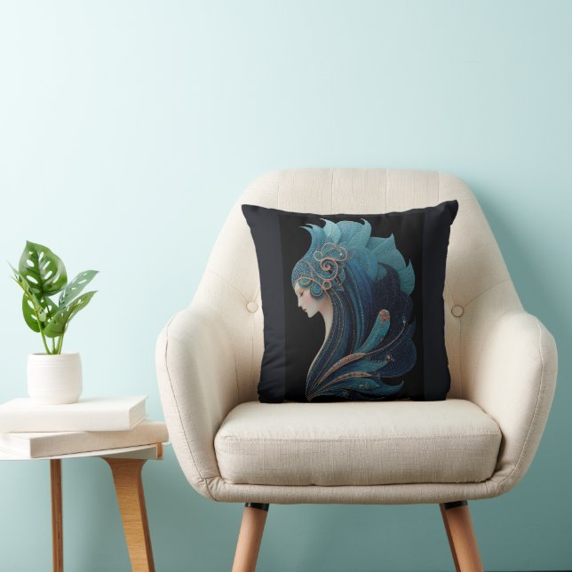 MERMAID NOIR #2 CUSHION (Chair)
