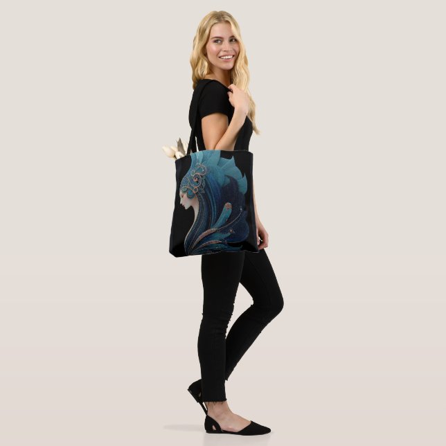 MERMAID NOIR #2 TOTE BAG (On Model)