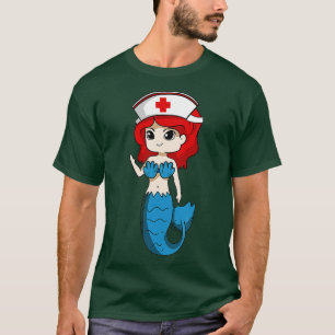 Mermaid Nurse appreciation International Nurse Day T-Shirt