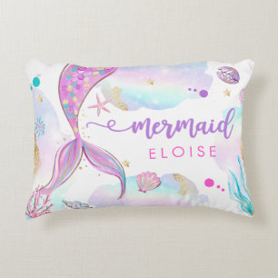 Mermaid Nursery Baby Shower Gift Personalised  Decorative Cushion